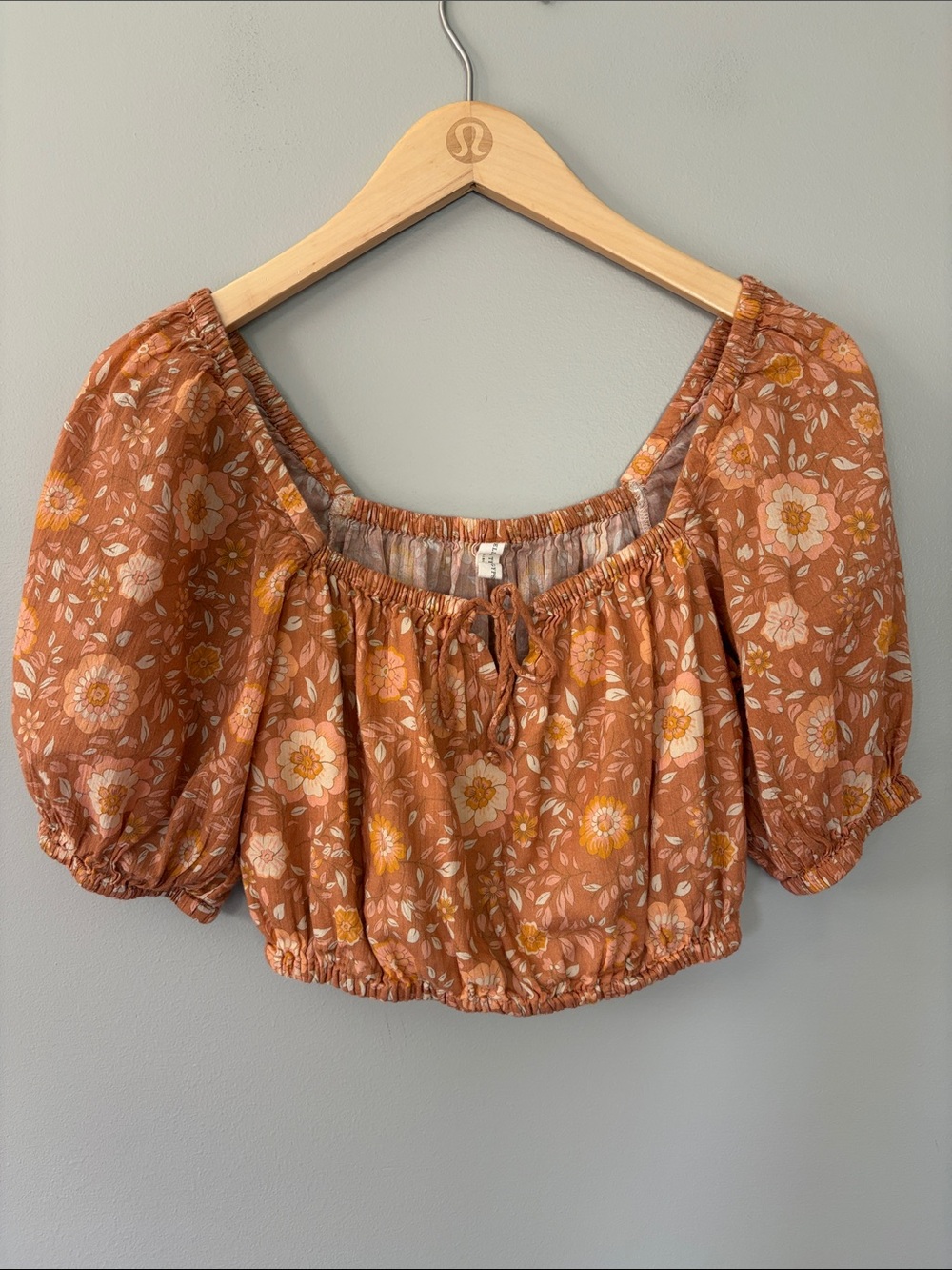 Spell & The Gypsy Utopia‎ Boho Floral Cropped Peasant Top Size XS